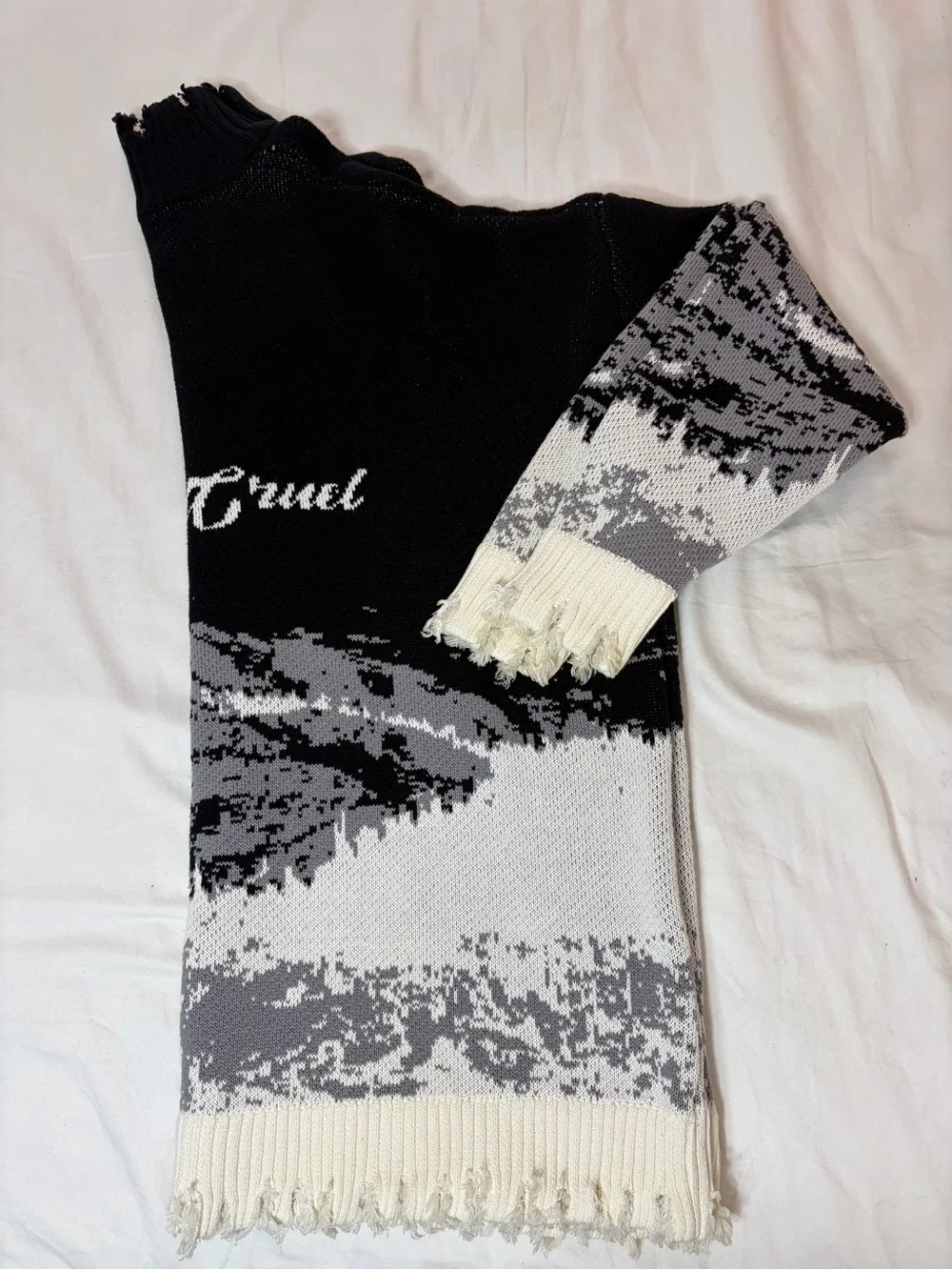 Black & Gray Crewneck Sweater